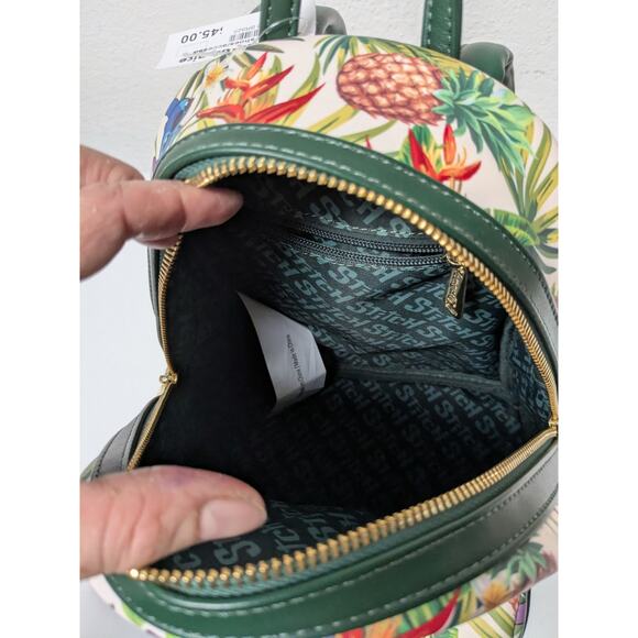 hawaiian print mini backpacks ALOHA COLLECTION BACKPACK / TAHA'A / TOFFEE bringing a touch of island beauty to your everyday style Aloha collection - mini Backpack